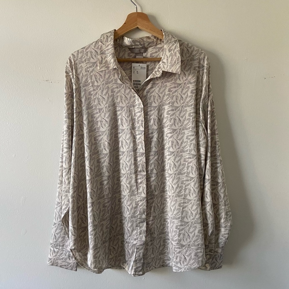 H&M Satin Printed Blouse